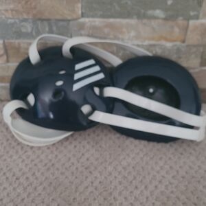Adidas Wrestling Headgear, Navy Blue & White. Fits Adult-Teen.